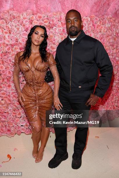 Kim Kardashian West and Kanye West attend The 2019 Met Gala Celebrating Camp: Notes on Fashion at Metropolitan Museum of Art on May 06, 2019 in New...