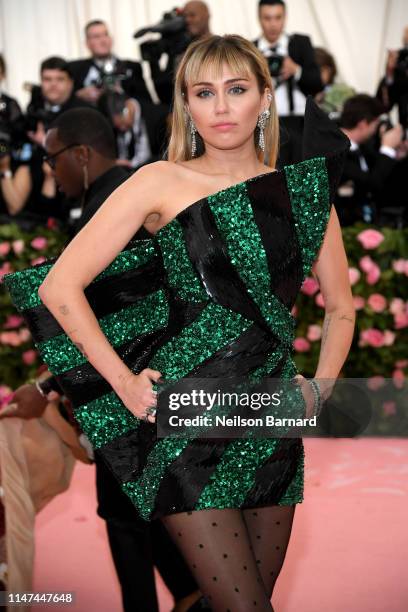 Miley Cyrus attends The 2019 Met Gala Celebrating Camp: Notes on Fashion at Metropolitan Museum of Art on May 06, 2019 in New York City.