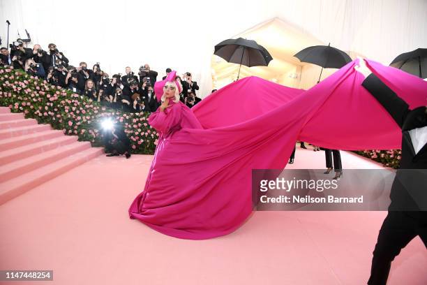 Lady Gaga attends The 2019 Met Gala Celebrating Camp: Notes on Fashion at Metropolitan Museum of Art on May 06, 2019 in New York City.