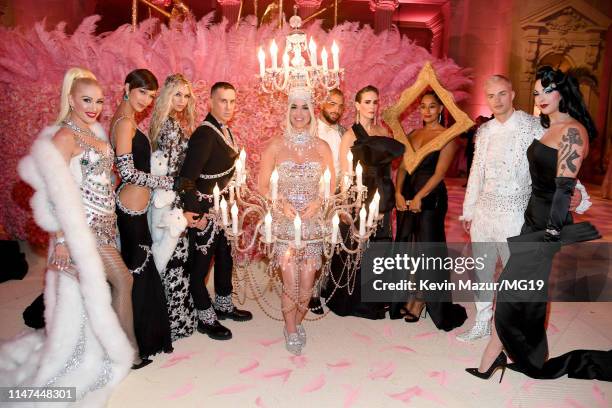 Gwen Stefani, Bella Hadid, Stella Maxwell, Jeremy Scott, Katy Perry, Sarah Paulson, Tracee Ellis Ross, and Violet Chachki attend The 2019 Met Gala...