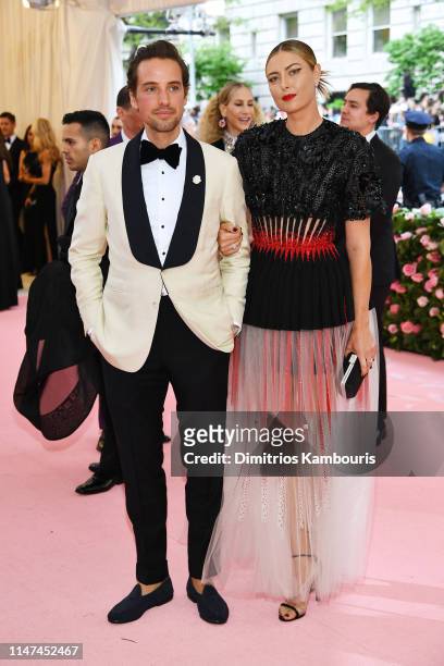 Alexander Gilkes and Maria Sharapova attend The 2019 Met Gala Celebrating Camp: Notes on Fashion at Metropolitan Museum of Art on May 06, 2019 in New...