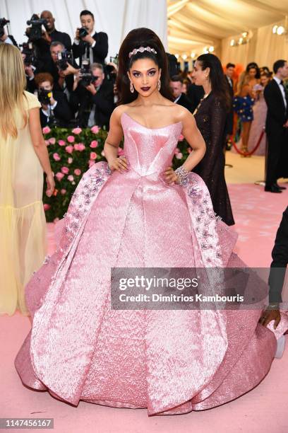 Deepika Padukone attends The 2019 Met Gala Celebrating Camp: Notes on Fashion at Metropolitan Museum of Art on May 06, 2019 in New York City.