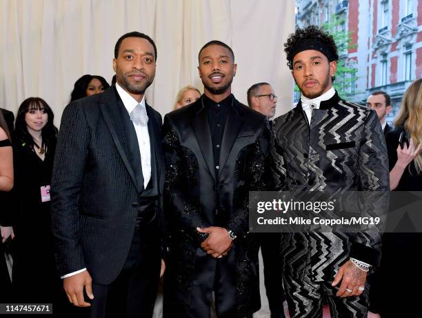 Chiwetel Ejiofor, Michael B. Jordan and Lewis Hamilton attends The News  Photo - Getty Images
