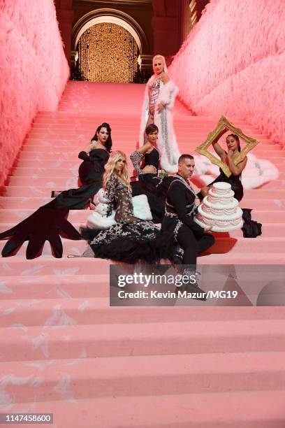 Violet Chachki, Stella Maxwell, Bella Hadid, Gwen Stefani, Jeremy Scott, and Tracee Ellis Ross attend The 2019 Met Gala Celebrating Camp: Notes on...