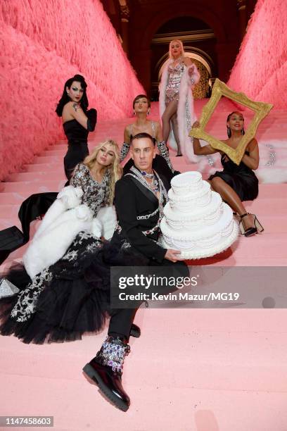 Violet Chachki, Stella Maxwell, Bella Hadid, Gwen Stefani, Jeremy Scott, and Tracee Ellis Ross attend The 2019 Met Gala Celebrating Camp: Notes on...