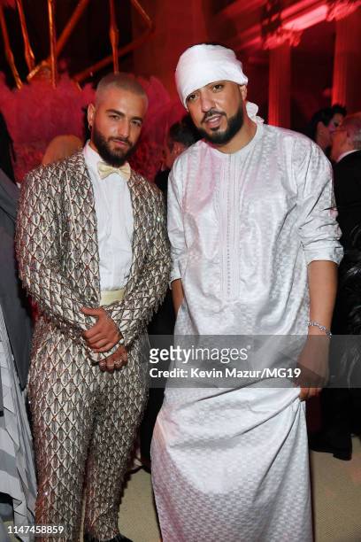 Maluma and French Montana attend The 2019 Met Gala Celebrating Camp: Notes on Fashion at Metropolitan Museum of Art on May 06, 2019 in New York City.