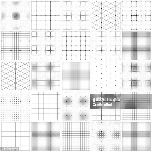 seamless graph paper - thin stock illustrations