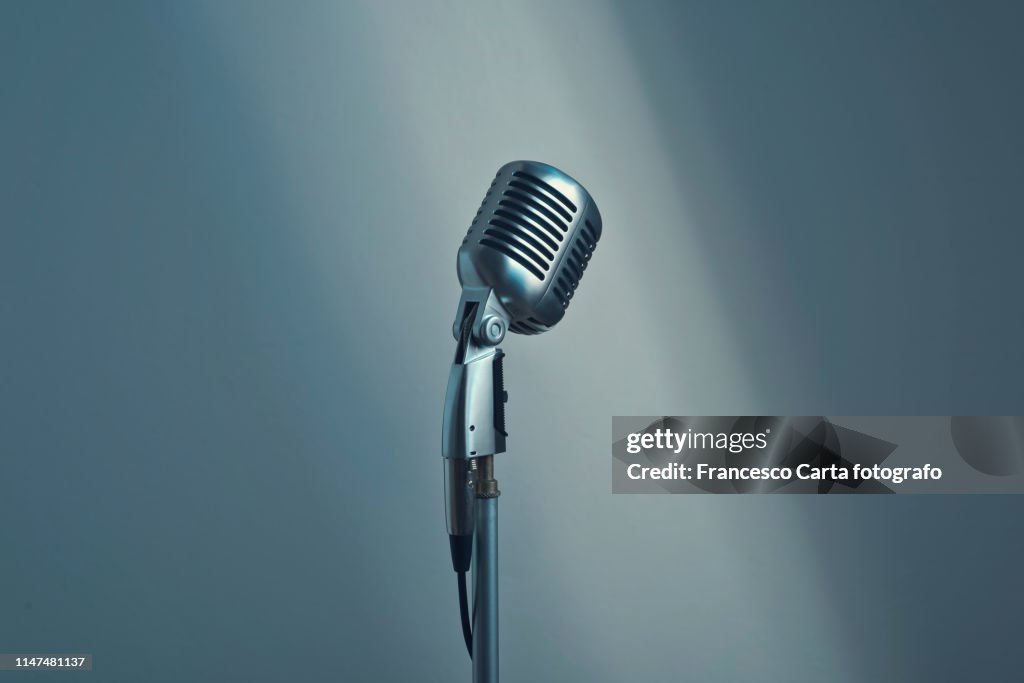 Vintage microphone