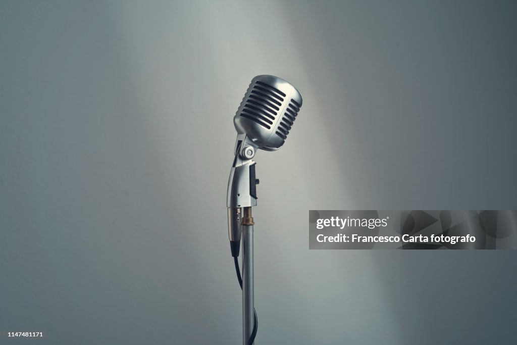 Vintage microphone