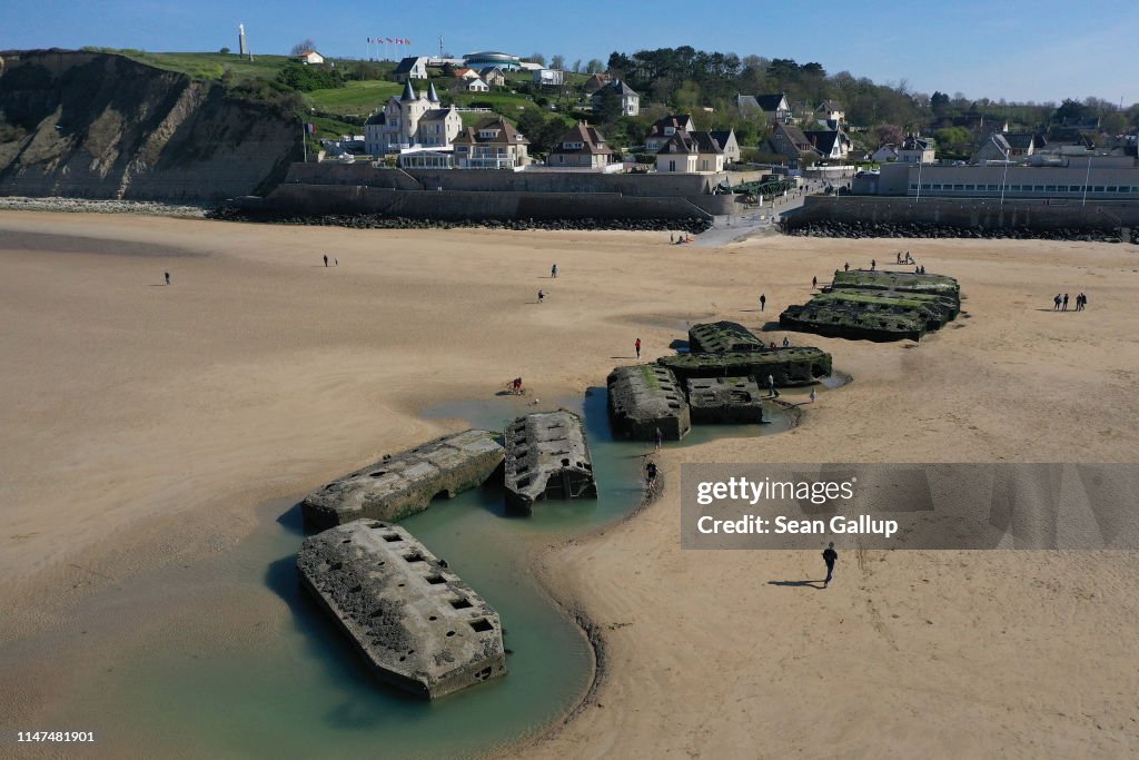 Aerial Views Of D-Day Normandy Landmarks