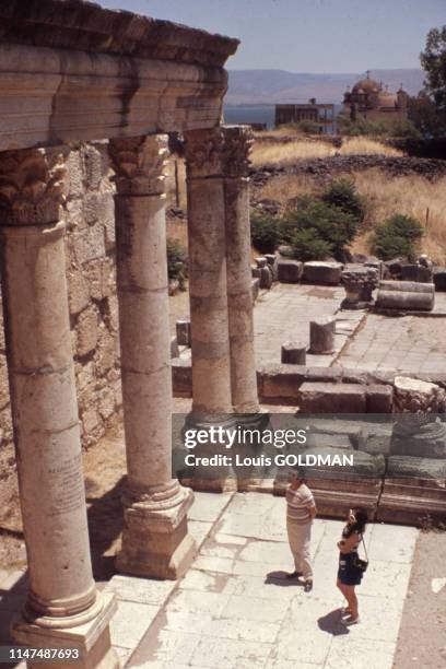 Vestiges de la Synagogue de Capharnaüm, Israël.