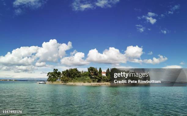 franciscan monastery on island, zadar, croatia - zadar croatia stock pictures, royalty-free photos & images