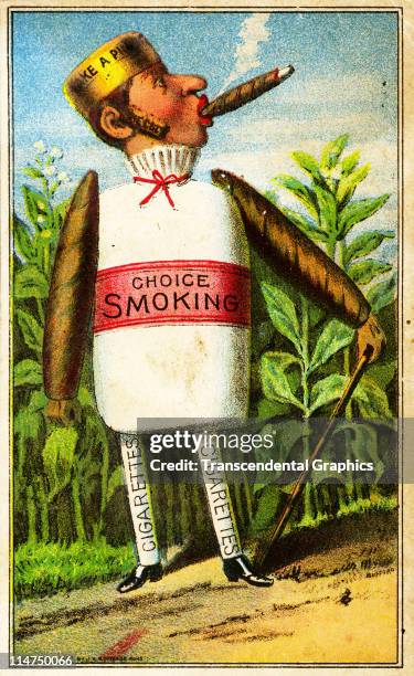 Trade Card advertising Cigars and Tobacco, NYC Trade Card advertising Cigars and Tobacco, NYC