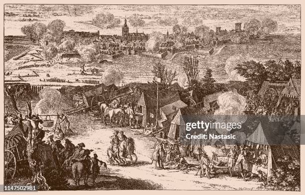 Guerra Do Th Sucesso Espanhola 17001714 Pases Baixos Cerco De Nijmegen 1702, Foto de stock