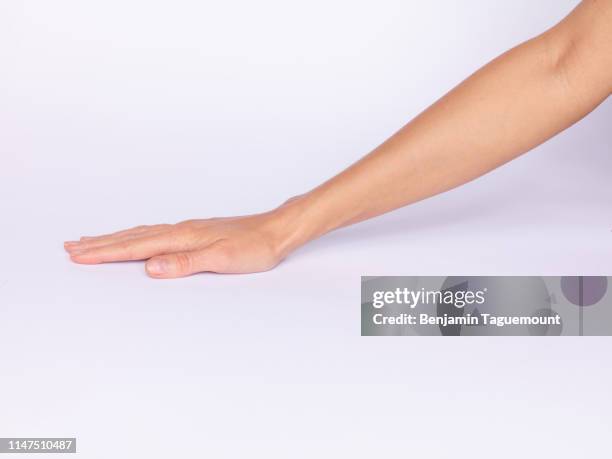 young woman hand, position, gestures - granuloma annulare stock pictures, royalty-free photos & images