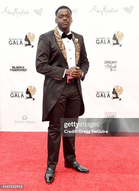 Daniel Kaluuya arrives at the WACO Theater Center's 3rd Annual Wearable Art Gala at The Barker Hangar at Santa Monica Airport on June 1, 2019 in...