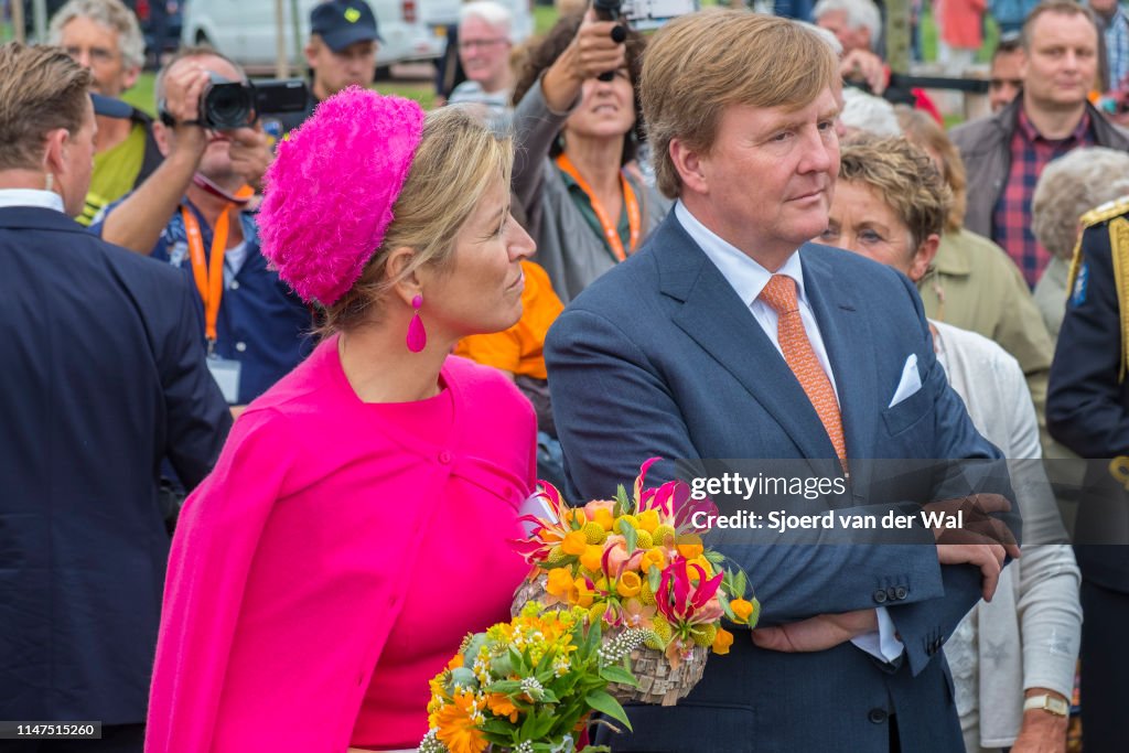 King Willem-Alexander and Queen Maxima visiting Nagele in the Netherlands