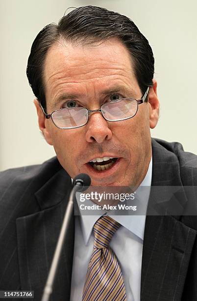 Chairman, CEO and president of AT&T Randall Stephenson testifies during a hearing before the Intellectual Property, Competition and the Internet...