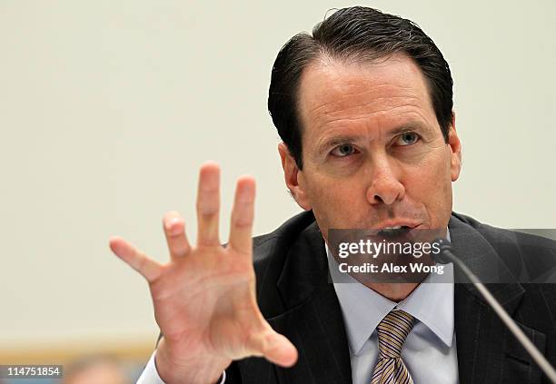 Chairman, CEO and president of AT&T Randall Stephenson testifies during a hearing before the Intellectual Property, Competition and the Internet...