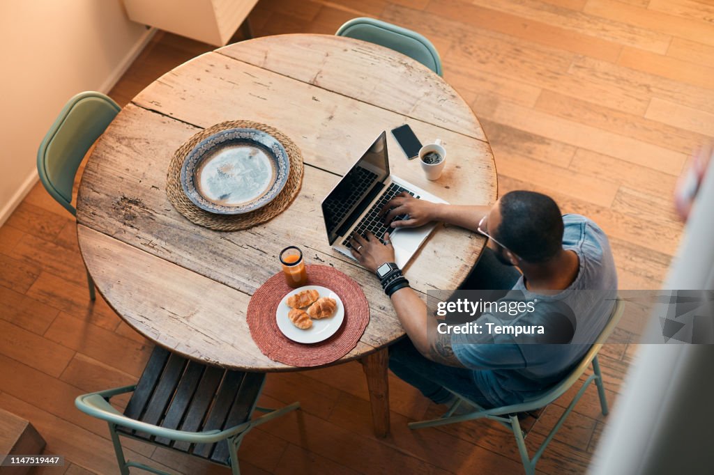 Millenial Using Technology Young Millennial Using Technology For His Investment And On Line ...