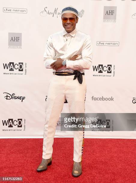 Maxwell arrives at the WACO Theater Center's 3rd Annual Wearable Art Gala at The Barker Hangar at Santa Monica Airport on June 1, 2019 in Santa...