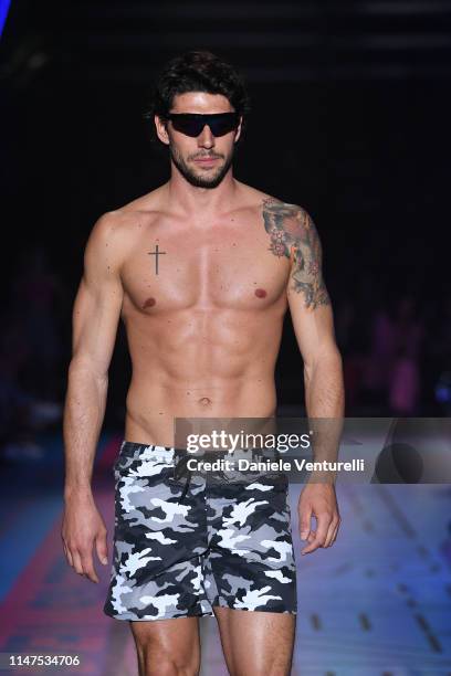 Ignazio Moser attends the TEZENIS Show - Drive In on May 07, 2019 in Verona, Italy.