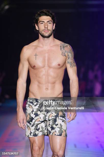 Ignazio Moser attends the TEZENIS Show - Drive In on May 07, 2019 in Verona, Italy.
