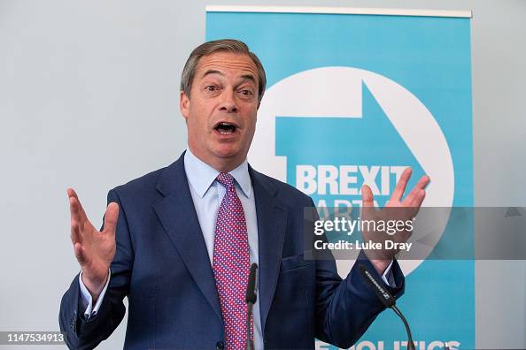 The Brexit Party Holds First Press Conference Of The European Election Campaign The Brexit Party Holds First Press Conference Of The European Election Campaign