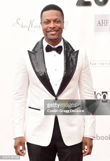 Chris Tucker arrives at the WACO Theater Center's 3rd Annual Wearable Art Gala at The Barker Hangar at Santa Monica Airport on June 1, 2019 in Santa...