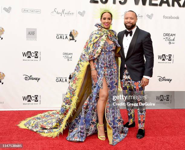 Tanya Sam arrives at the WACO Theater Center's 3rd Annual Wearable Art Gala at The Barker Hangar at Santa Monica Airport on June 1, 2019 in Santa...