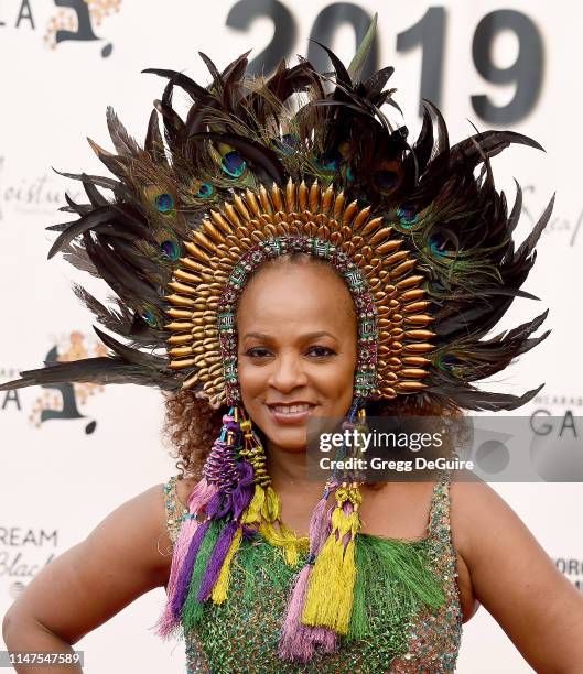 Vanessa Bell Calloway arrives at the WACO Theater Center's 3rd Annual Wearable Art Gala at The Barker Hangar at Santa Monica Airport on June 1, 2019...