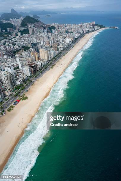 ipanema beach in rio de janeiro, brazil - ipanema beach stock pictures, royalty-free photos & images