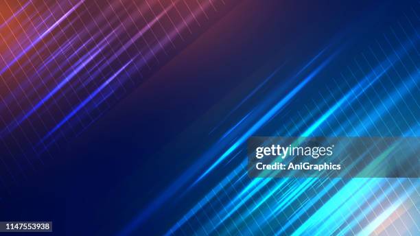abstract technology background - floating particles stock illustrations