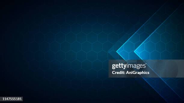 vector hexagonal background - chemistry background stock illustrations