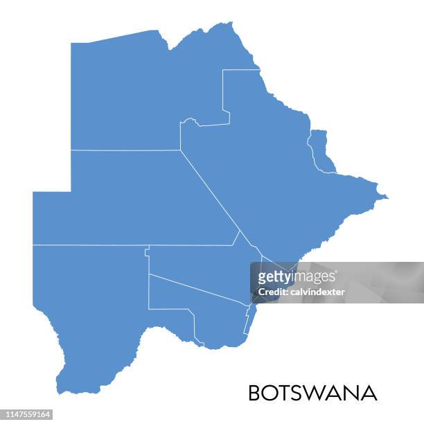 ilustrações, clipart, desenhos animados e ícones de mapa de botswana - botswana