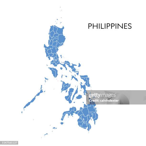 philippines map - philippine-map-vector stock illustrations