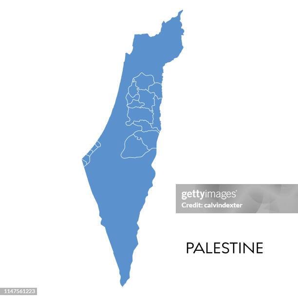 ilustraciones, imágenes clip art, dibujos animados e iconos de stock de mapa de palestina - palestinian