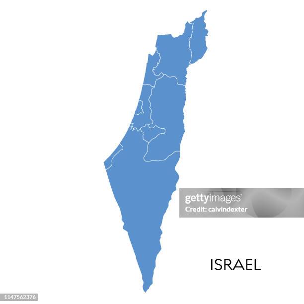 illustrazioni stock, clip art, cartoni animati e icone di tendenza di mappa di israele - israeli