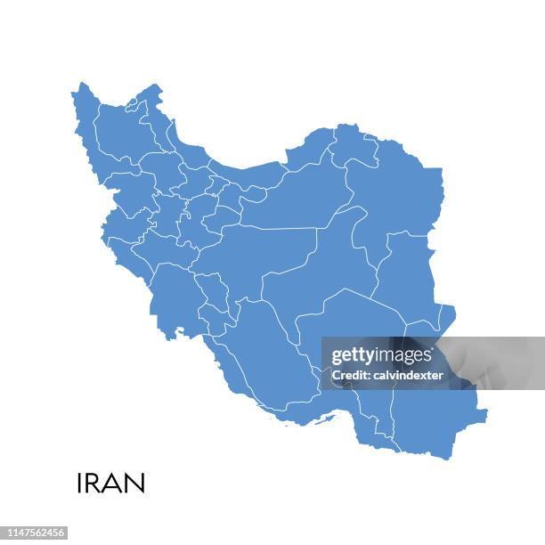 iran map - iran stock illustrations