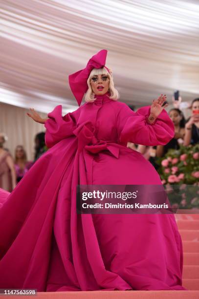 Lady Gaga attends The 2019 Met Gala Celebrating Camp: Notes on Fashion at Metropolitan Museum of Art on May 06, 2019 in New York City.