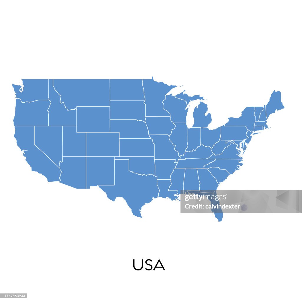 USA map