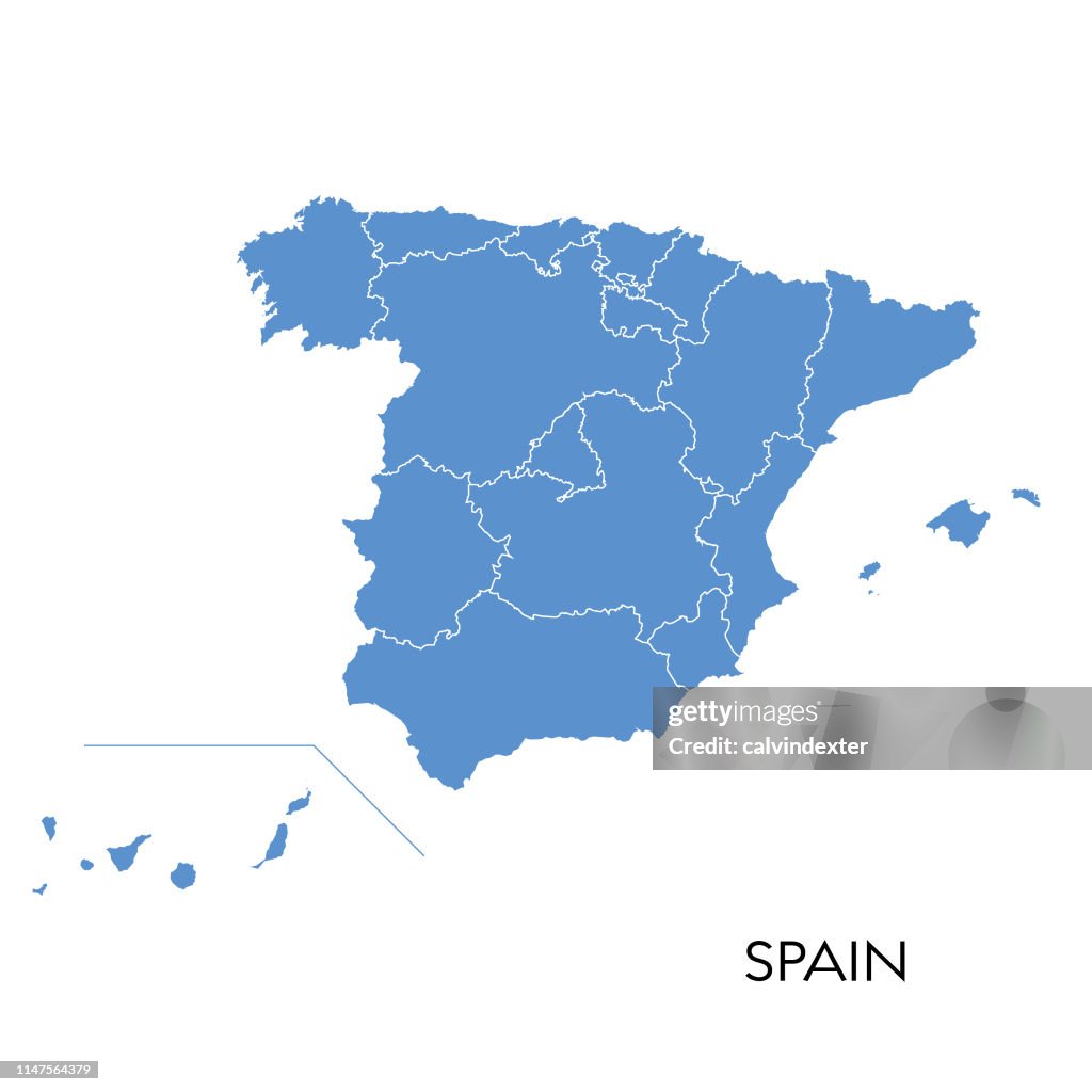 Carte de l’Espagne