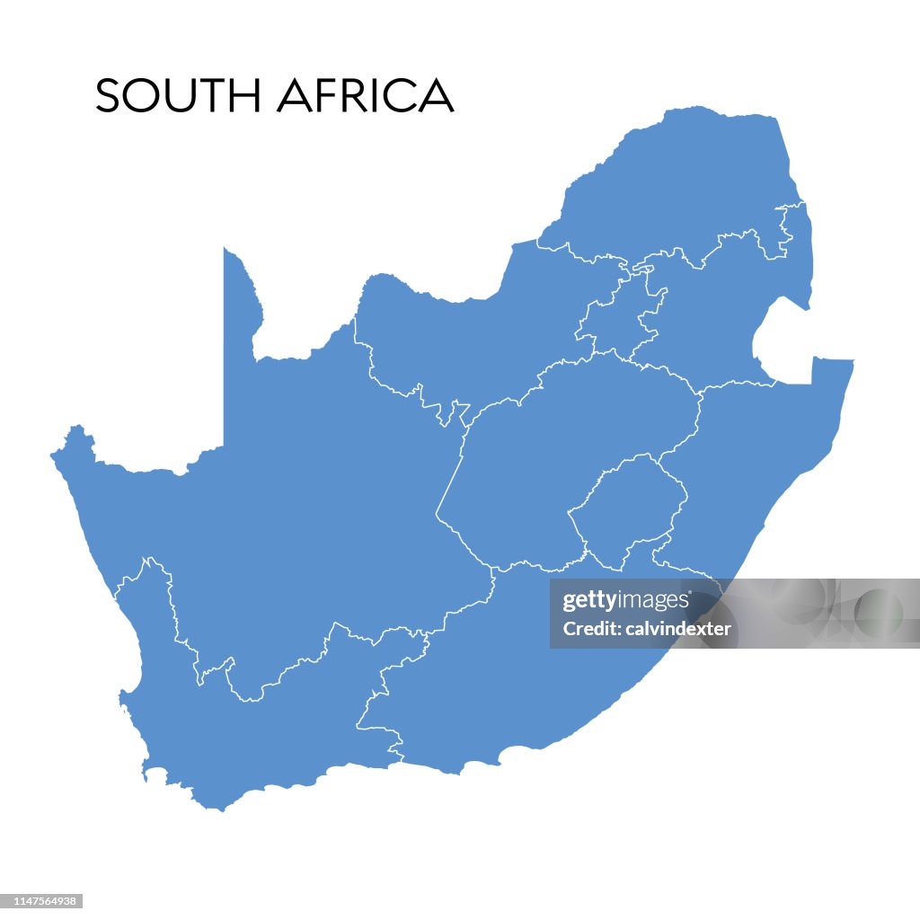 Südafrika-Karte