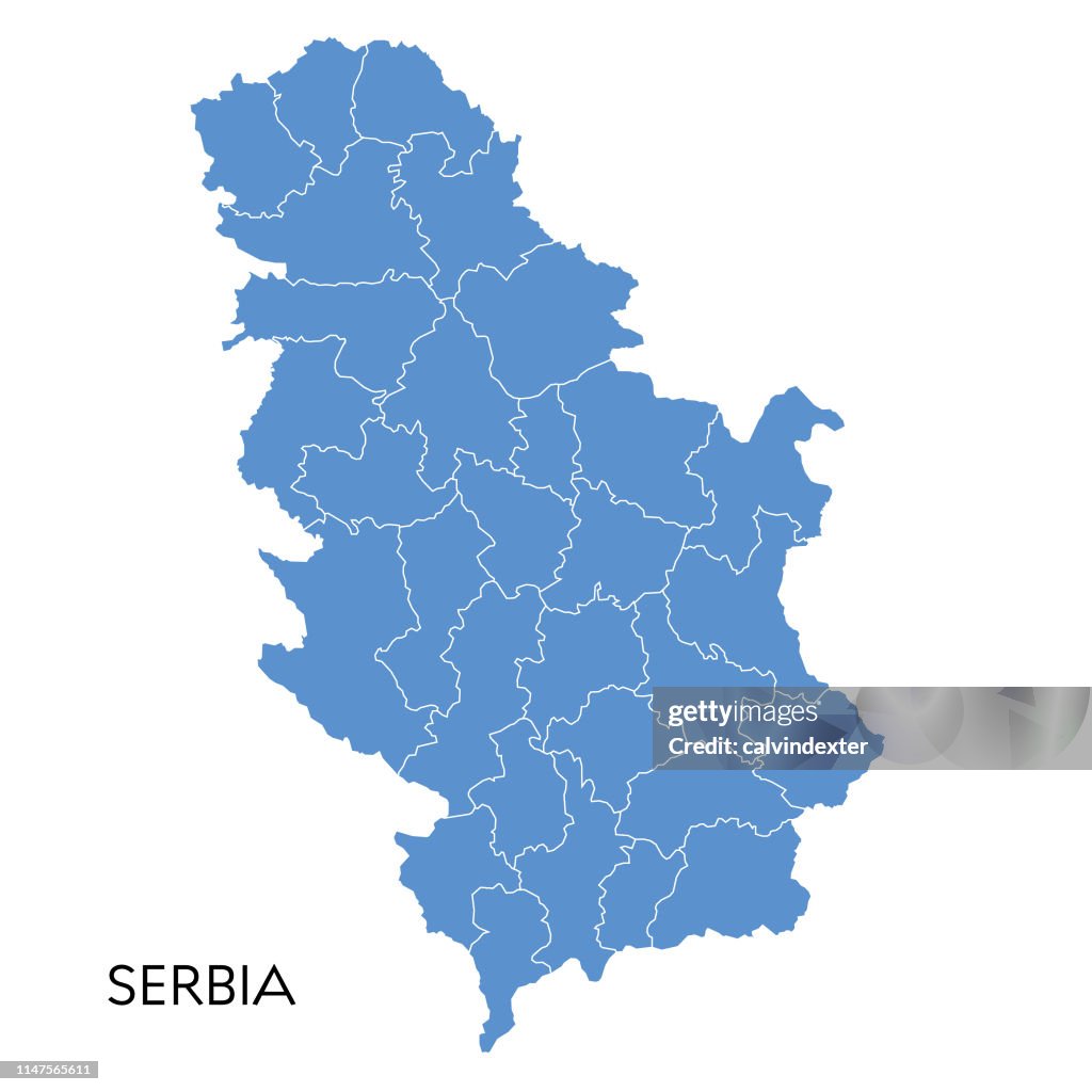 Serbie carte