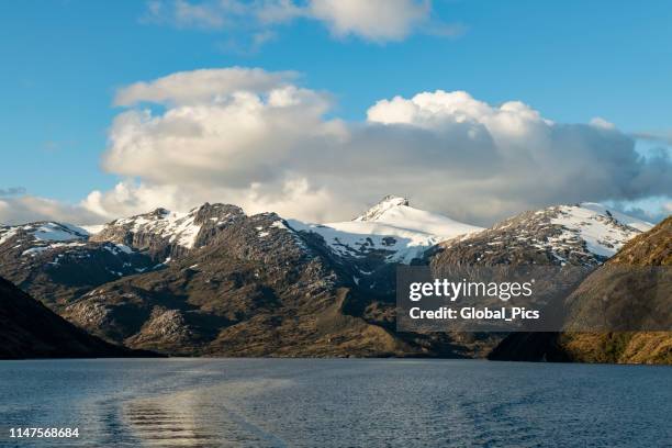 estero coloane, patagonia-chile - tierra del fuego province chile stock pictures, royalty-free photos & images