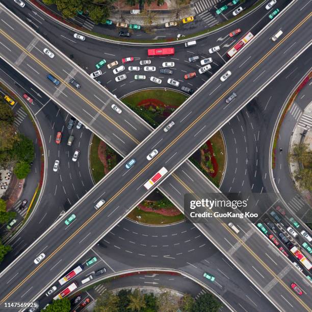 overpass in guangzhou - on top of car stock pictures, royalty-free photos & images