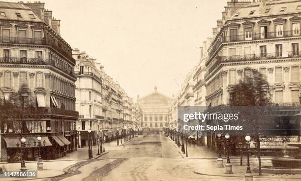 Avenue de l'Opera, seen in the direction of the Opera, Anonymous, 1878 - 1890