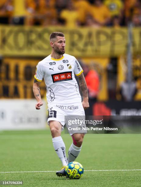 Joona Toivio of BK Hacken during the Allsvenskan match between IF Elfsborg and BK Hacken at Boras Arena on June 2, 2019 in Boras, Sweden.