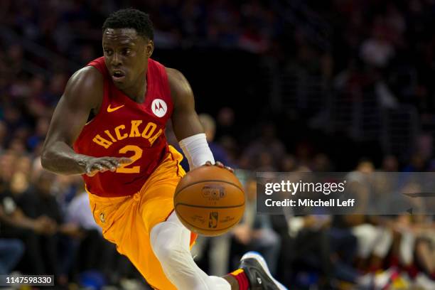 Darren Collison of the Indiana Pacers dribbles the ball against the Philadelphia 76ers at the Wells Fargo Center on March 10, 2019 in Philadelphia,...