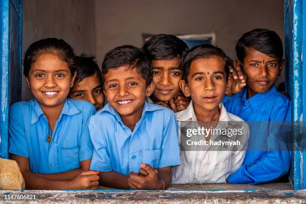 indian school children in classroom, rajasthan, india - nepal portrait stock pictures, royalty-free photos & images